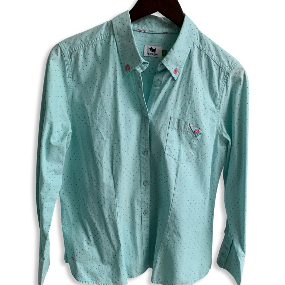 Ferrioni  Long Sleeves Shirt S/L Agua Turquoise